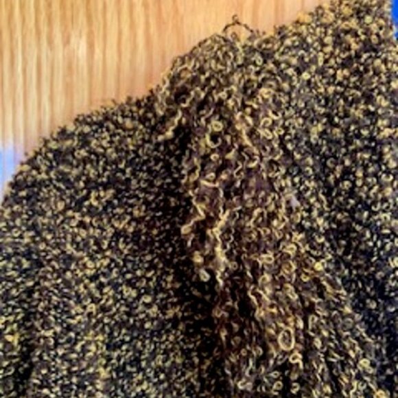 Nina Leonard Knit Button Down Front Cardigan Sweater Top Fringe Collar Sz: XL - Picture 5 of 7